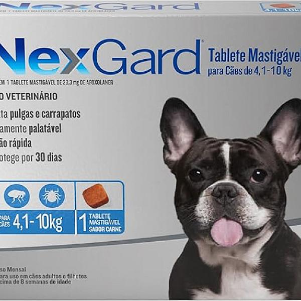 NexGard Antipulgas e Carrapatos para Cães de 4,1 a 10kg