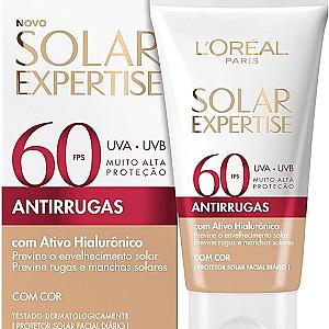 Protetor Solar Facial L'Oréal Paris Solar Expertise Antirrugas Fps 60 Com Cor 40G