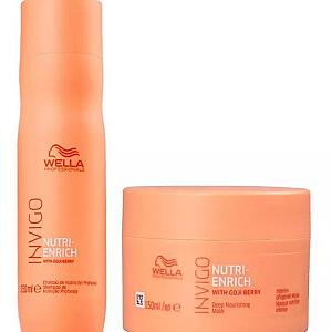 Kit Wella Pro Invigo Enrich Sh 250 Ml + Máscara 150 Ml