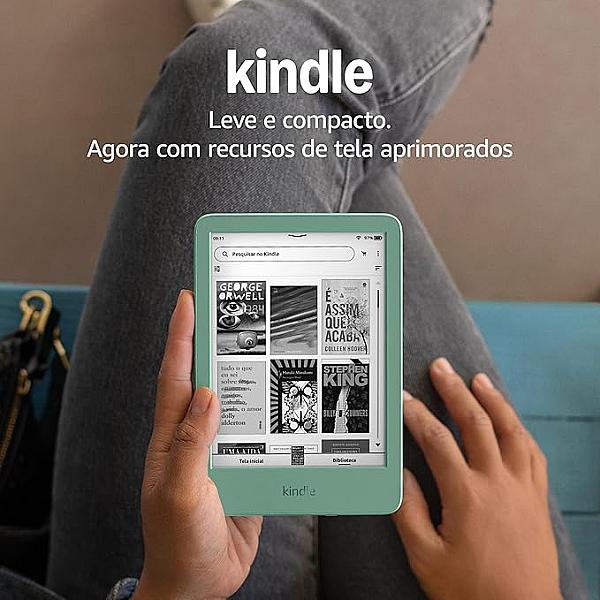 Novo Kindle (16 GB – modelo 2024) Cor Verde