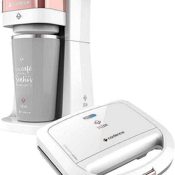 Kit Cadence Dream Rosé Gold - Cafeteira e Sanduicheira - 220V