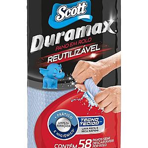 Scott Duramax Pano Reutilizável em Rolo, Azul, 58 Folhas