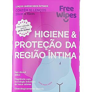 Free Wipes Lenço Umedecido Intimo
