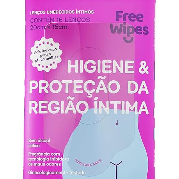 Free Wipes Lenço Umedecido Intimo