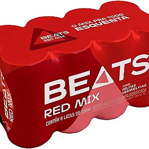 Pack de Beats Red Mix 269ml, Lata, Caixa 8 Unidades
